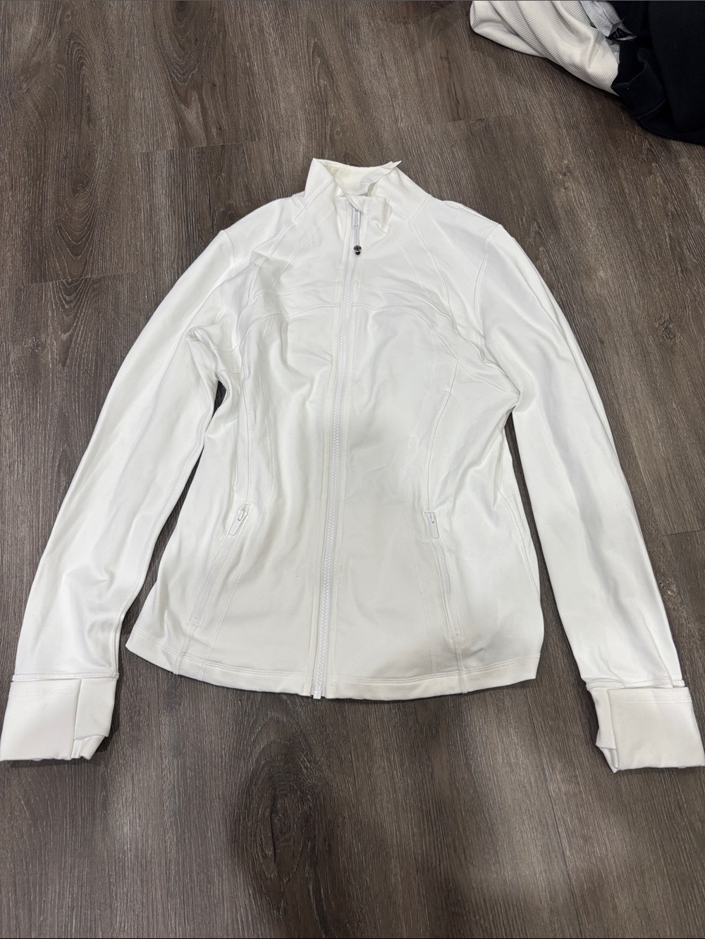 lululemon athletica White Full-Zip Bomber Jacket